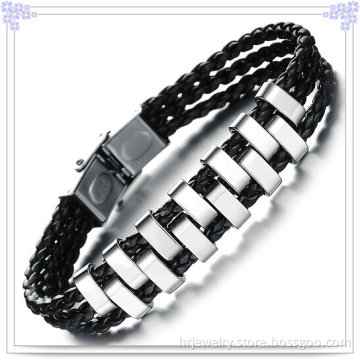 Fashion Jewellery Leather Jewelry Leather Bracelet (HR3221)